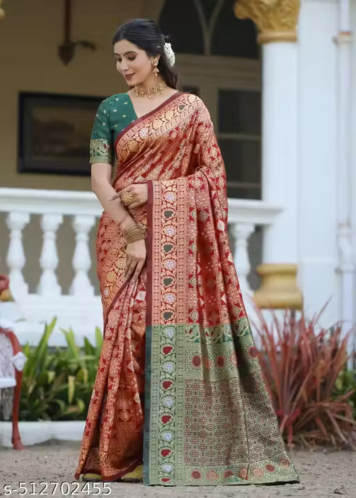 Rich Banarasi Saree With Heavy Blouse